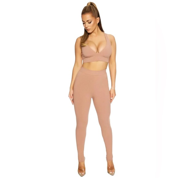 Naked Wardrobe oh so snatched leggings high waisted high rise coco - Picture 6 of 8